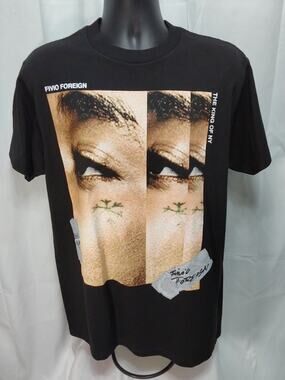 Fivio Foreign Large Black "The King Of NY" Graphic Print T-Shirt #M192